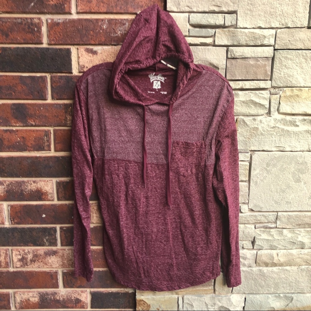 Blue Gear Brick Red White Marble Hoodie Men S